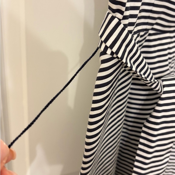 Banana Republic Black and White Striped Midi Dress - Picture 3 of 4